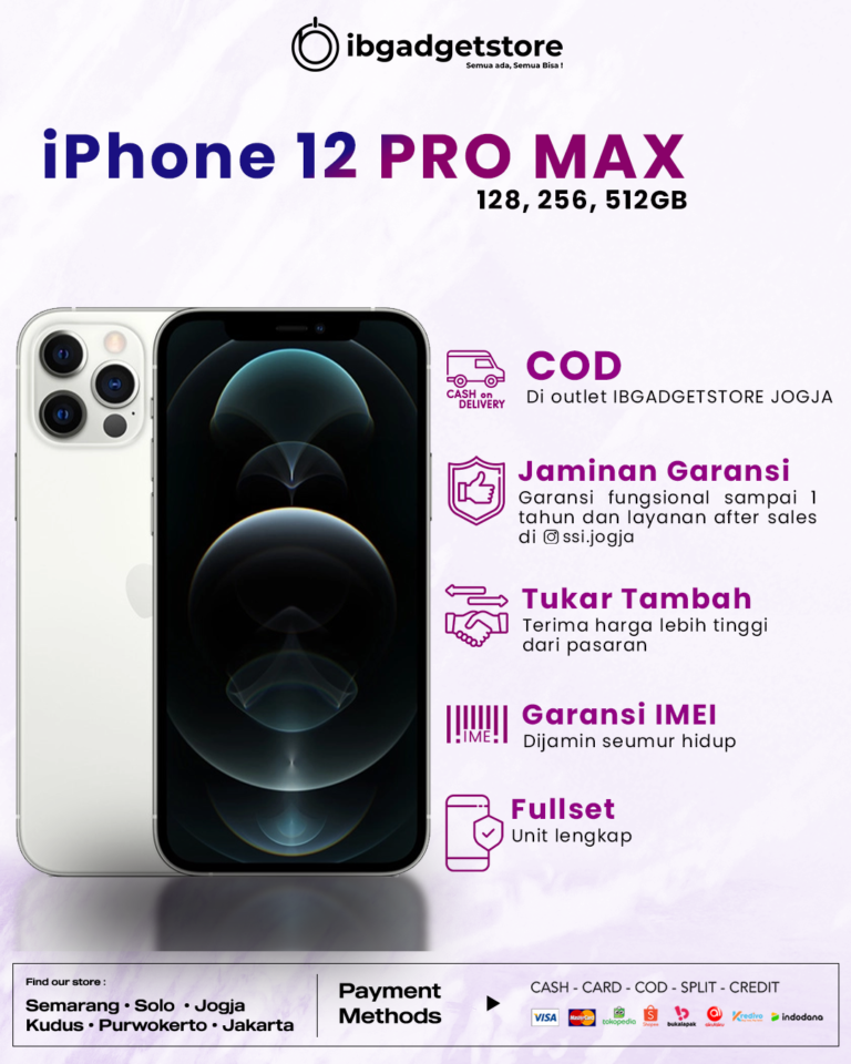 iPhone 12 PRO MAX Jogja - IBGADGETSTORE - Toko iPhone Jogja