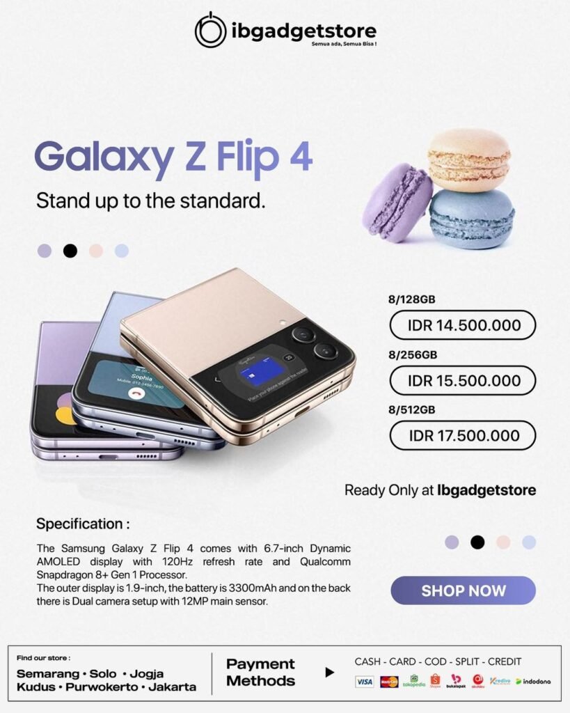Harga Samsung Galaxy Z Flip 4 Semarang
