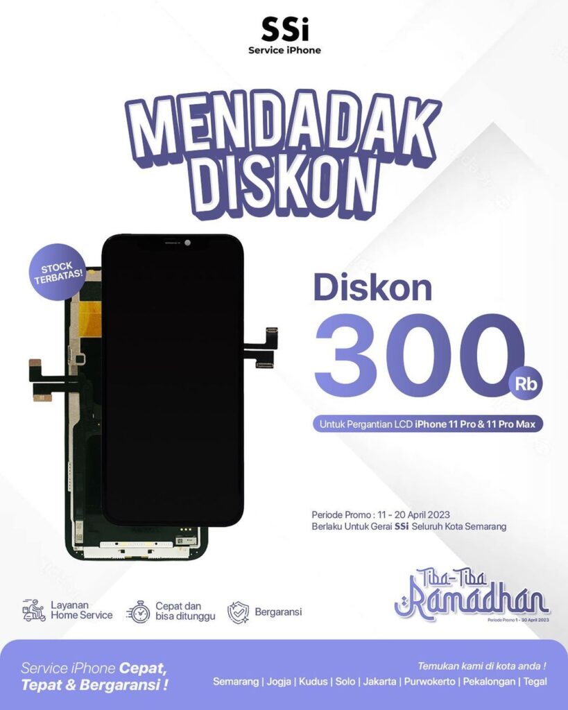 Service LCD iPhone 11 Pro MAX Semarang Promo
