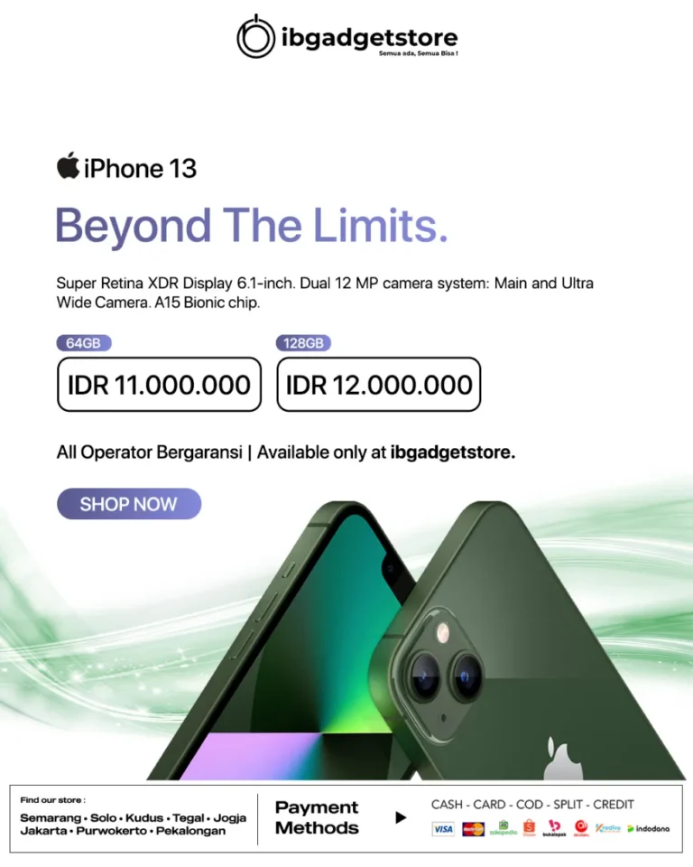 harga dan spesifikasi iphone 13