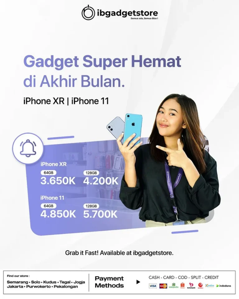 promo akhir bulan iphone XR dan iphone 11