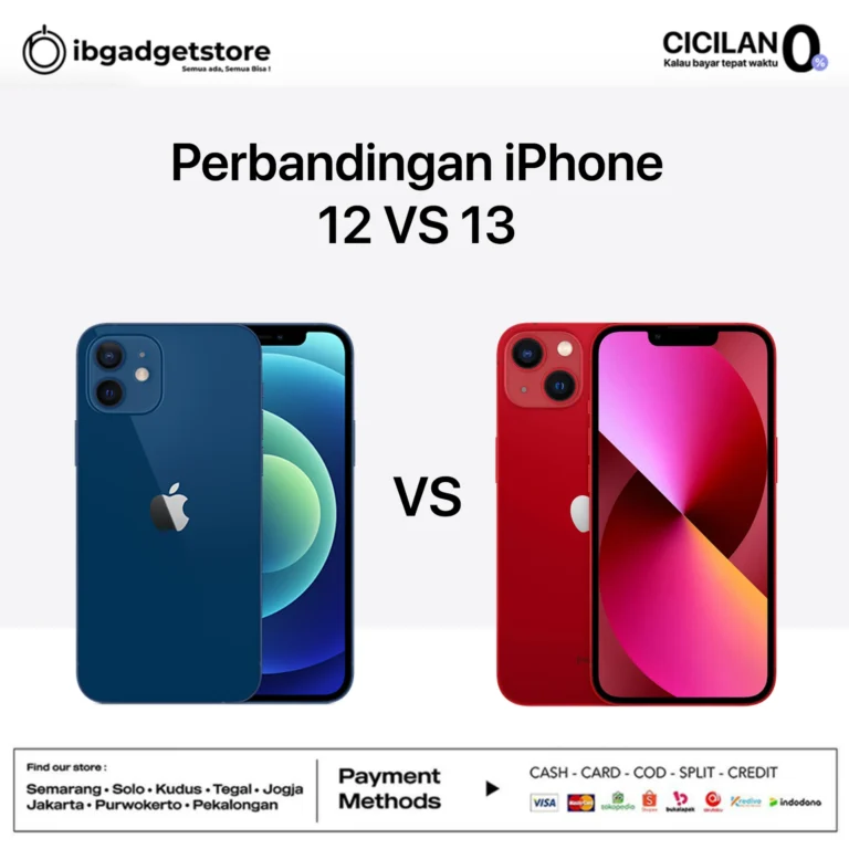perbandingan iphone 12 vs 13