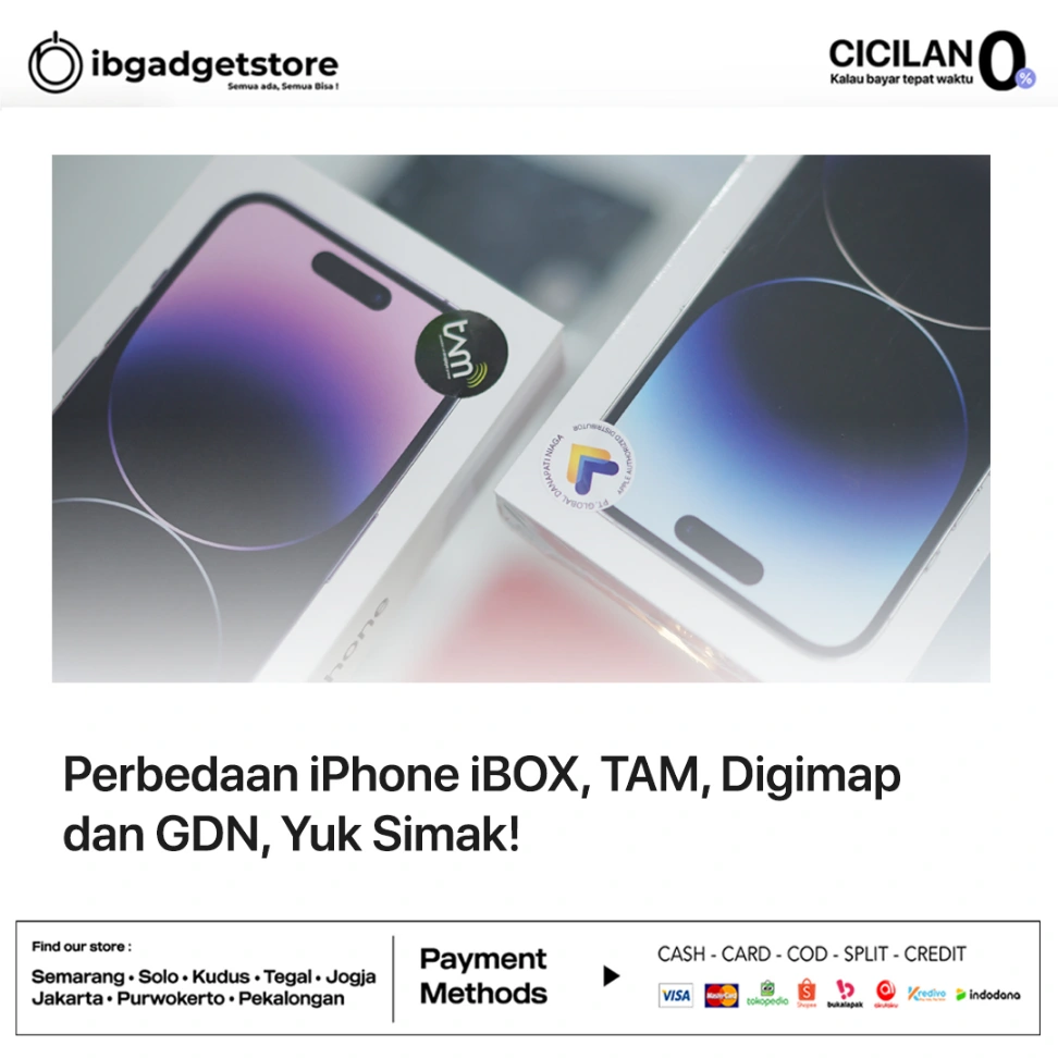 perbedaan antara iPhone iBOX, GDN, dan Digimap