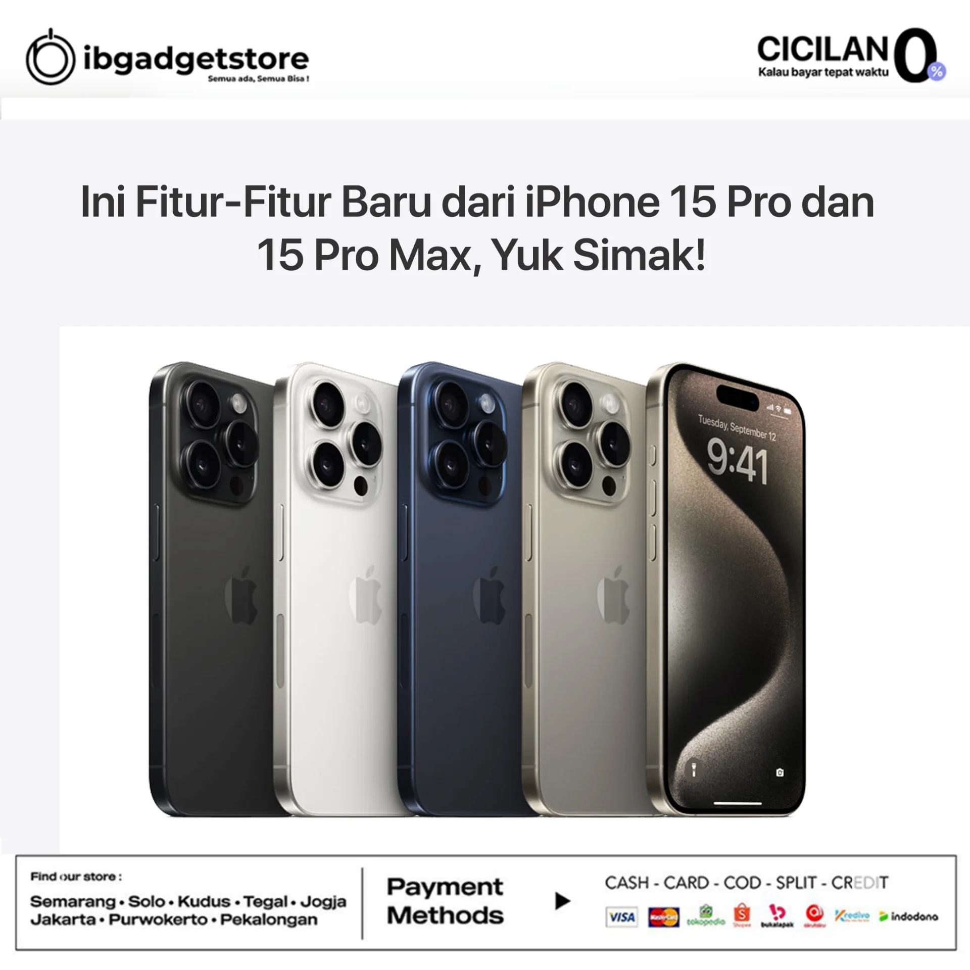 Read more about the article Ini Fitur-Fitur Baru dari iPhone 15 Pro dan 15 Pro Max, Yuk Simak