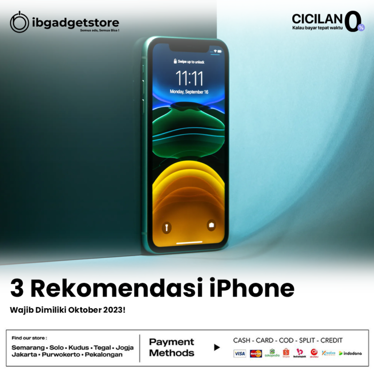 3 Rekomendasi iPhone Oktober 2023