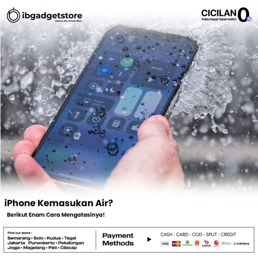 6 Cara Mengatasi iPhone Kemasukan Air