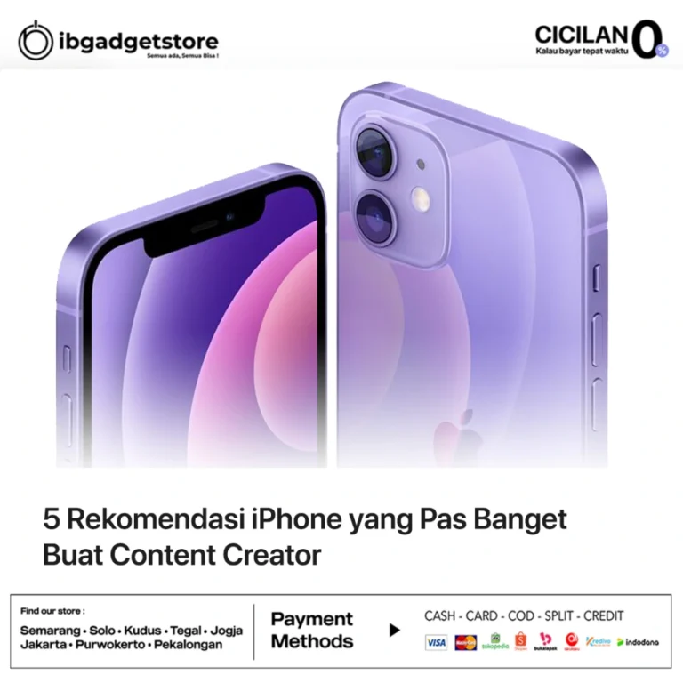 rekomendasi iphone untuk contente creator