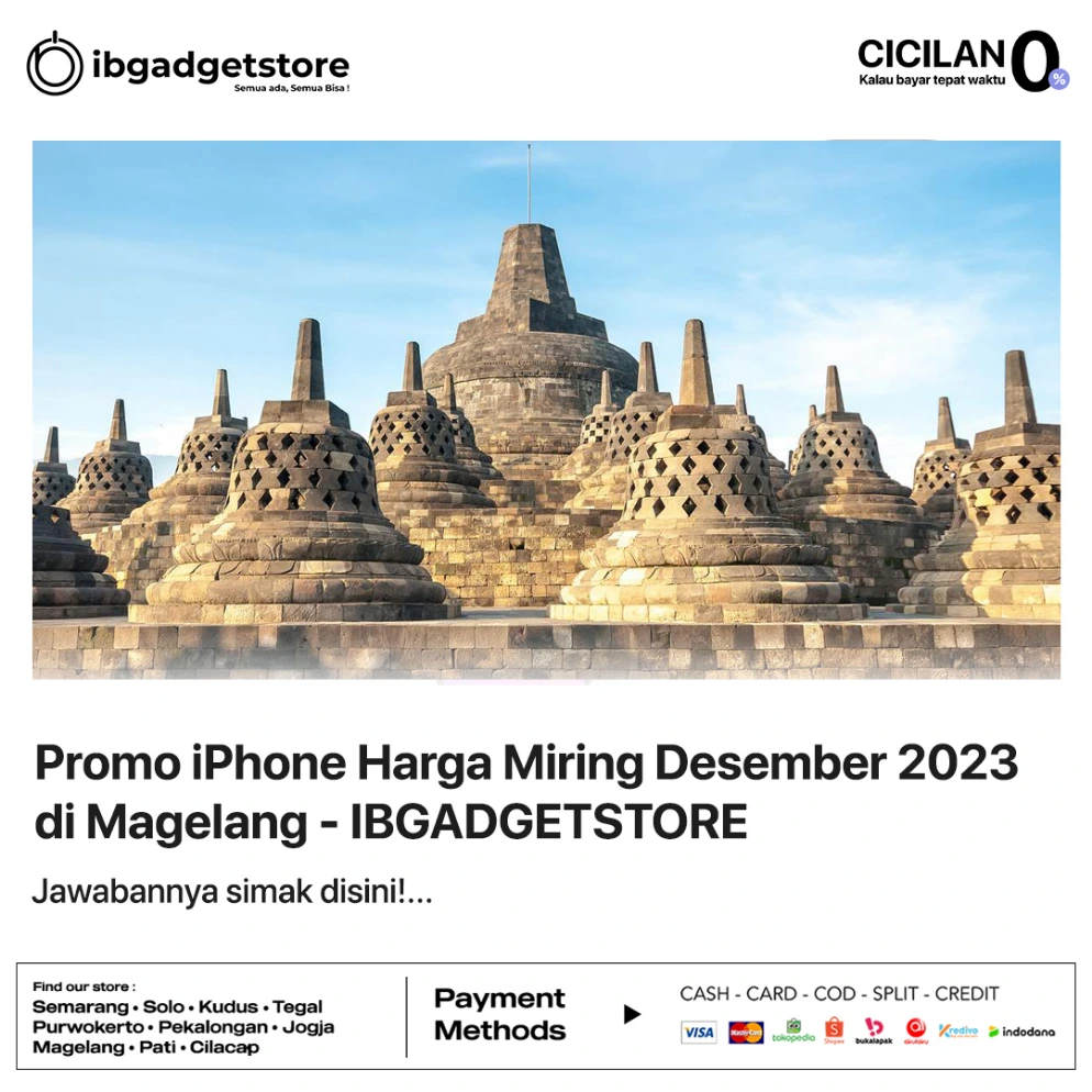 Read more about the article Promo iPhone Harga Miring Desember 2023 di Magelang – IBGADGETSTORE