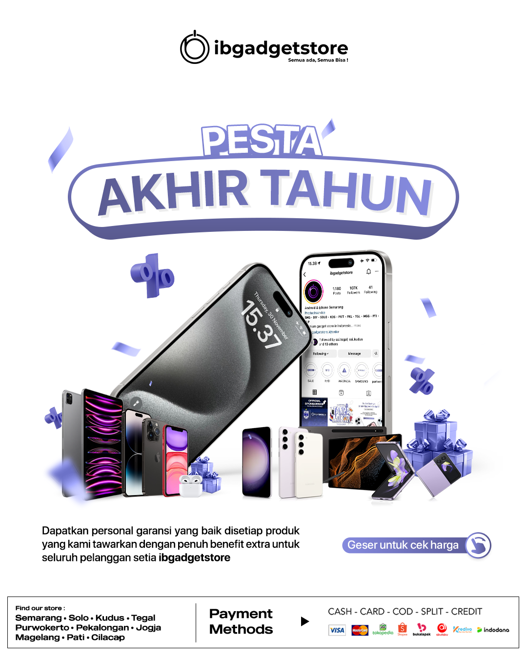 Promo IPhone 2024 Semua Seri Di IBGADGETSTORE IBGADGETSTORE   Promo IPhone Tahun Baru 2024 5 