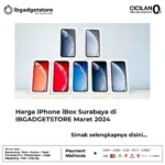 Harga iPhone iBox Surabaya di IBGADGETSTORE Maret 2024