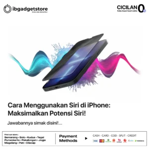 sampul artikel cara menggunakan siri pada iPhone-ibgadgetstore