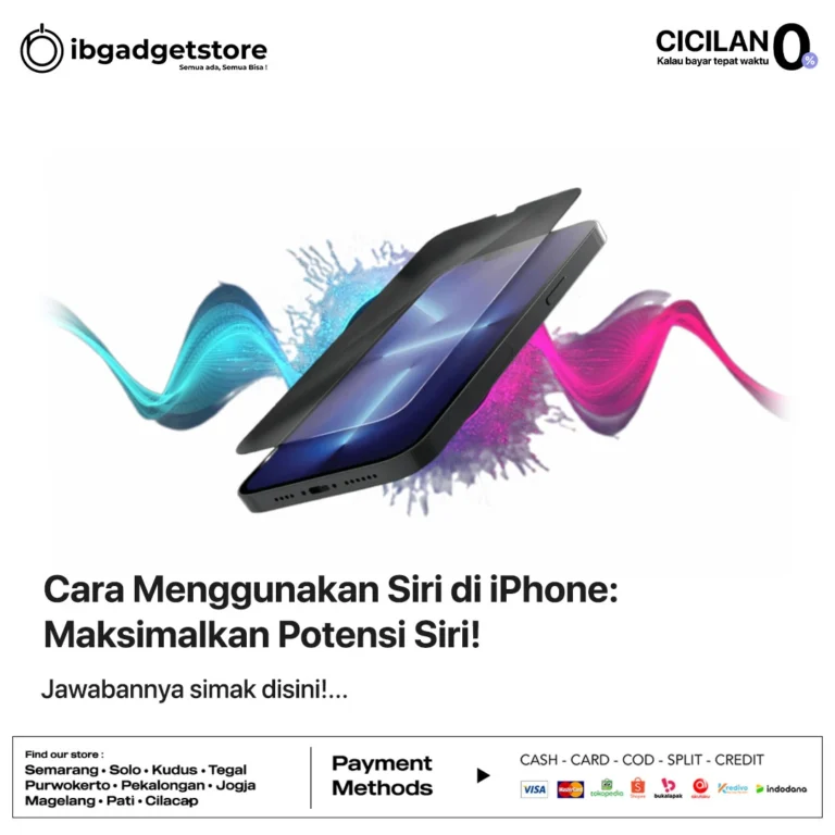 sampul artikel cara menggunakan siri pada iPhone-ibgadgetstore