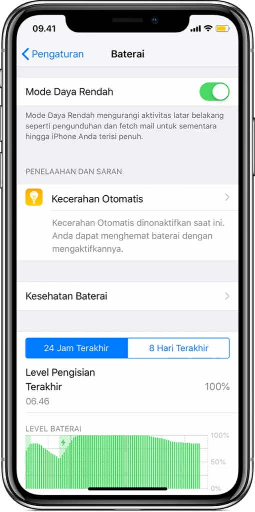 gambar ilustrasi hemat daya pada iphone-ibgadgetstore