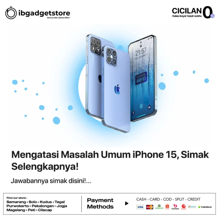 sampul artikel mengatasi masalah umum iPhone 15-IBGADGETSTORE