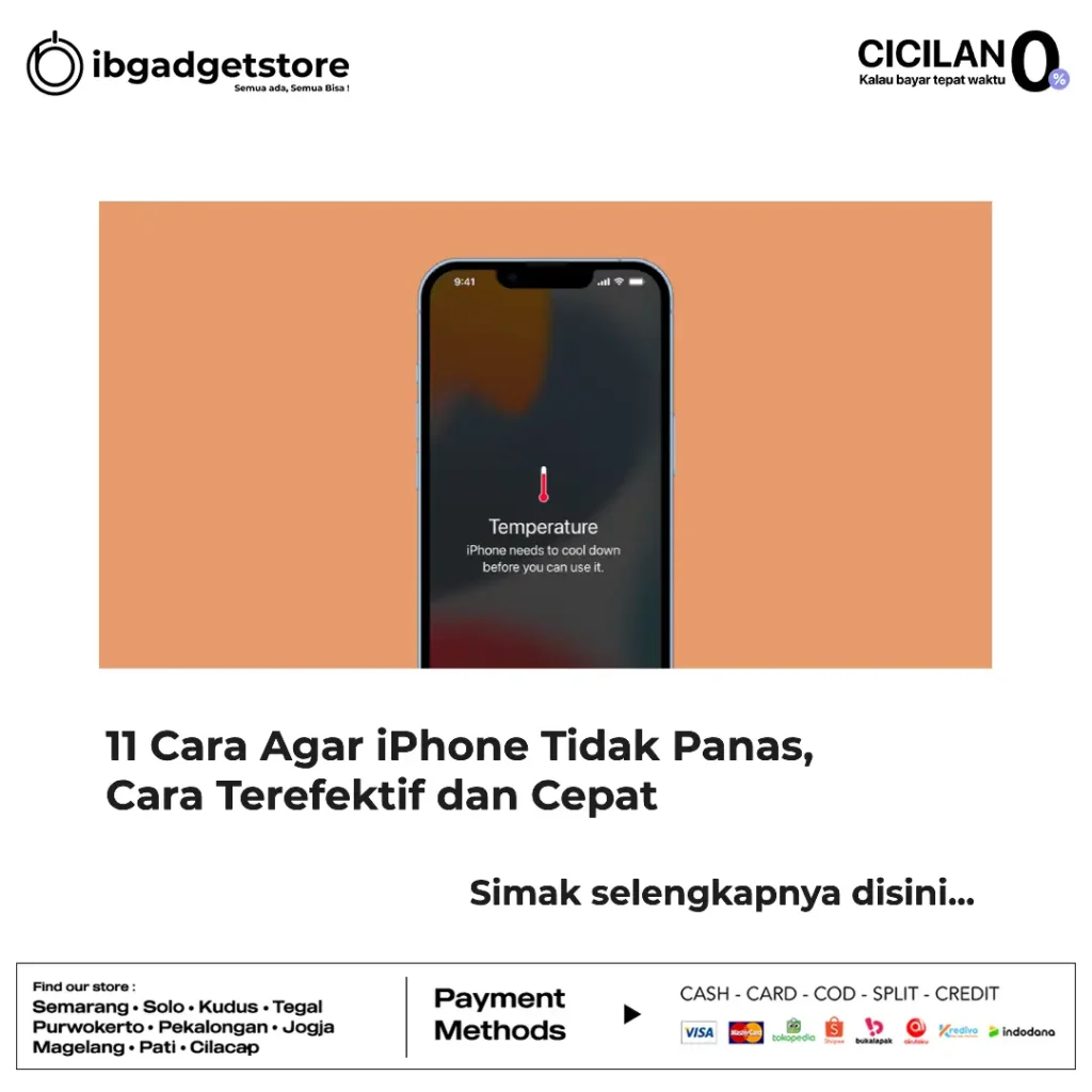 cara agar iphone tidak panas