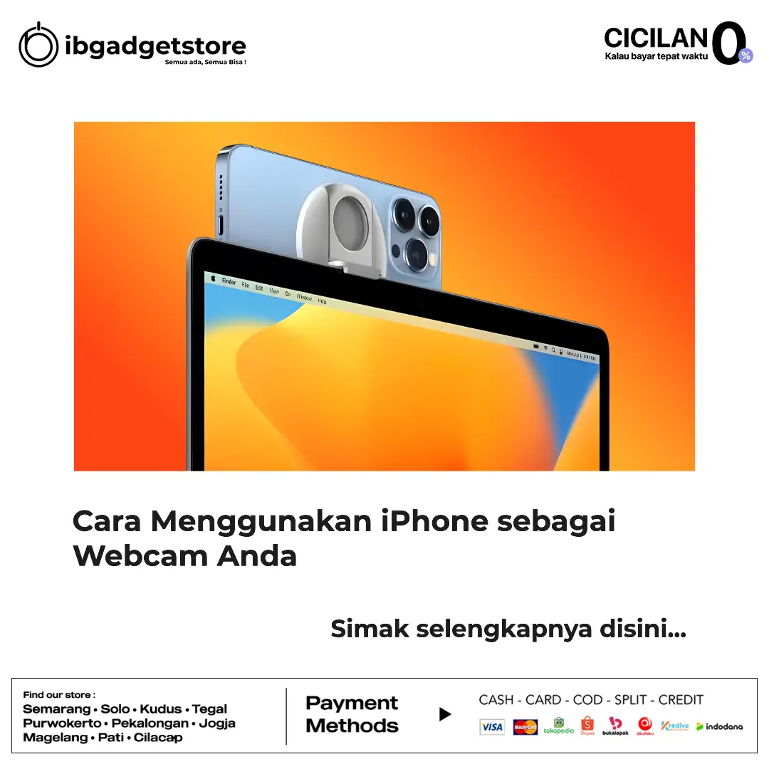 Cara Menggunakan iPhone sebagai Webcam Anda