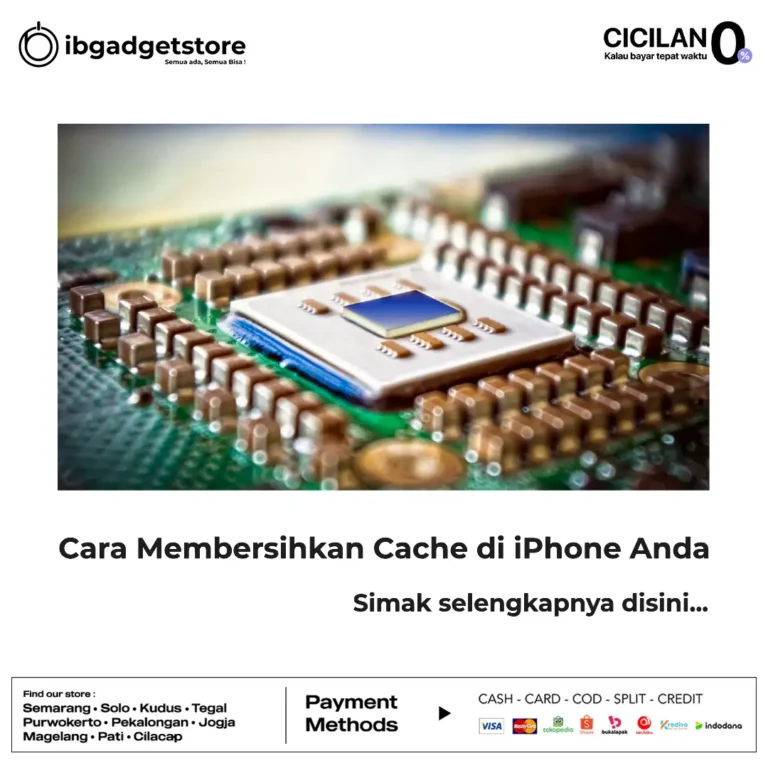 Cara Membersihkan Cache di iPhone