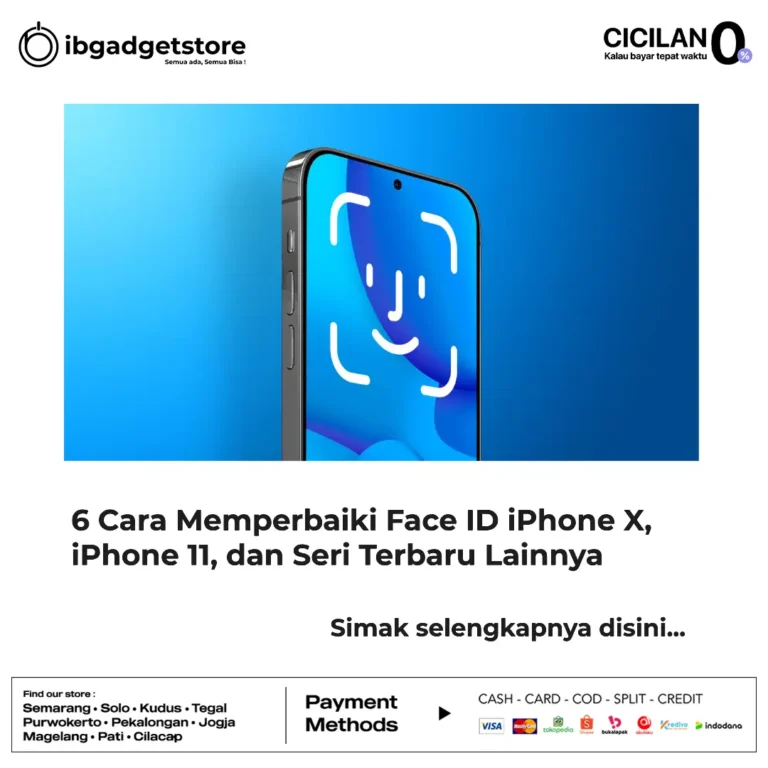 cara memperbaiki face id iphone
