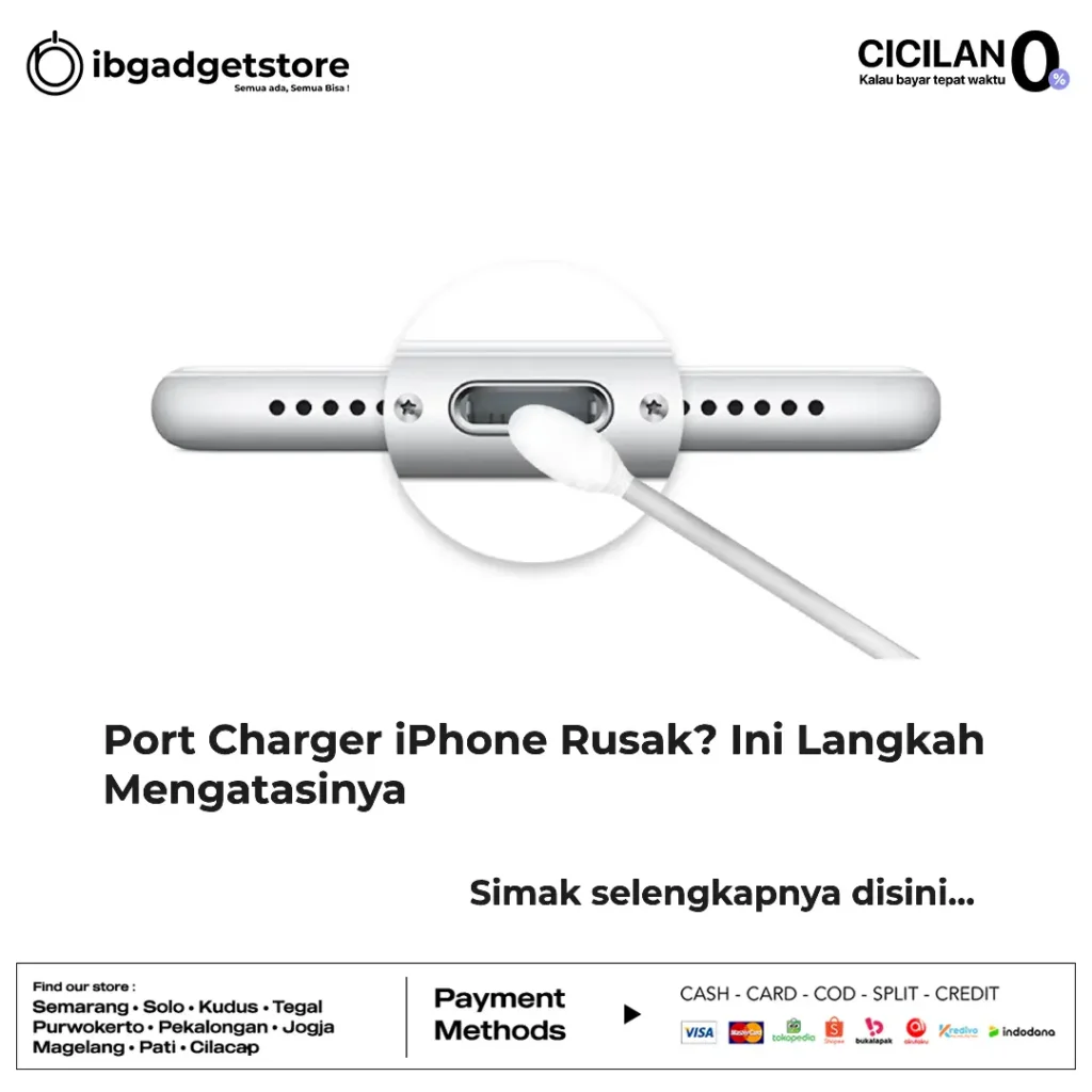port charger iphone rusak