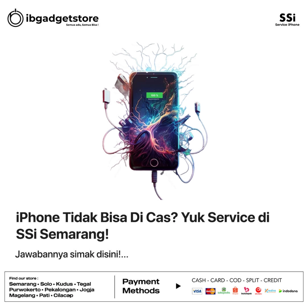 Read more about the article iPhone Tidak Bisa Di Cas? Yuk Service di SSi Semarang!