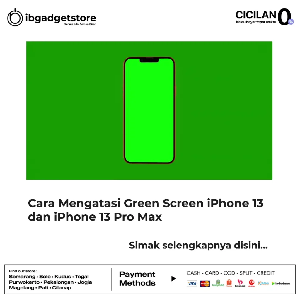 green screen iphone 13