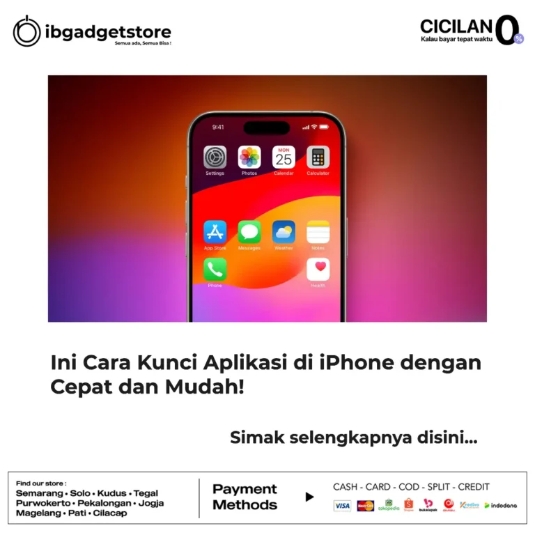 cara kunci aplikasi di iphone