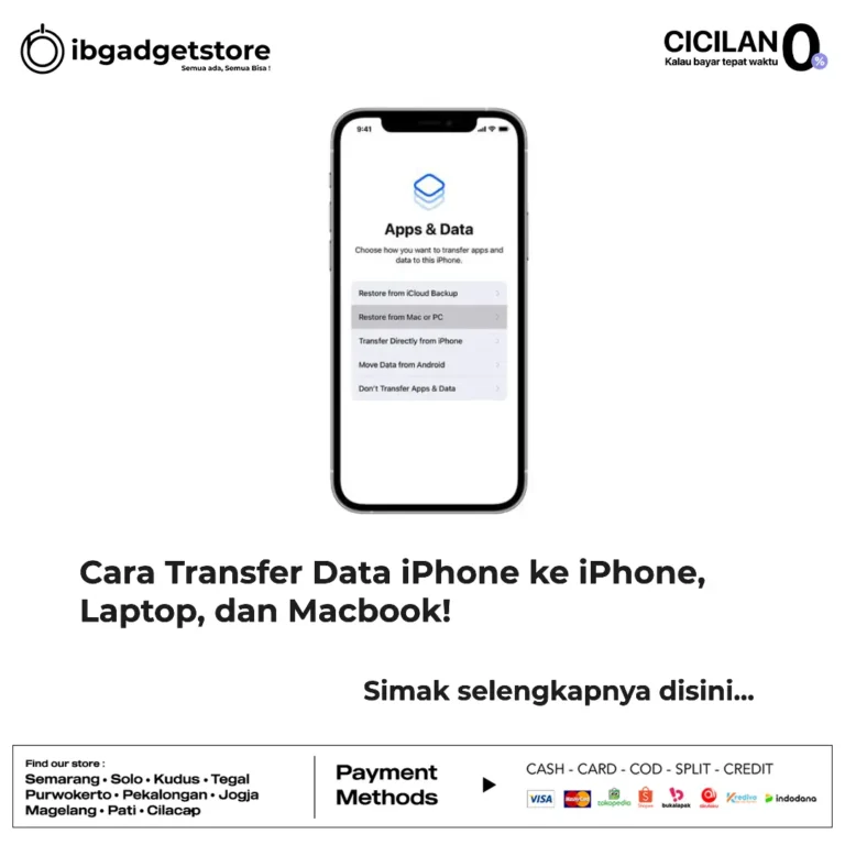 cara transfer data iphone ke iphone