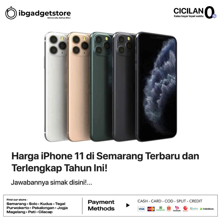 Harga iPhone 11 di Semarang Terbaru dan Terlengkap Tahun Ini!