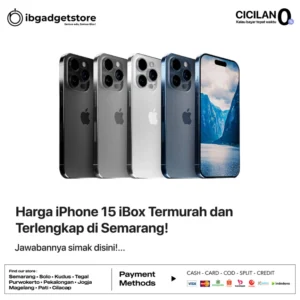 Harga iPhone 15 iBox Termurah dan Terlengkap di Semarang! - ibgadgetstore