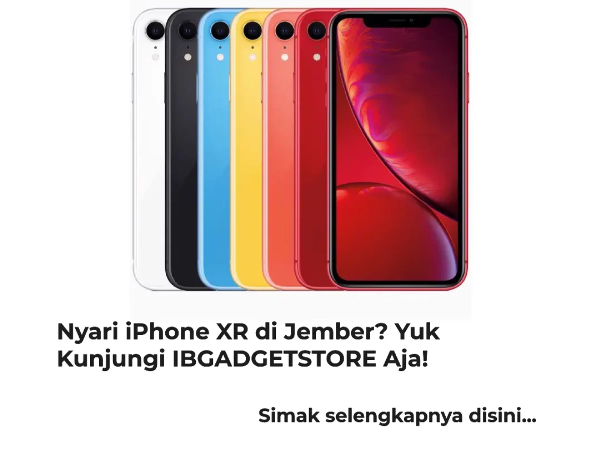 Nyari iPhone XR di Jember? Yuk Kunjungi IBGADGETSTORE Aja!