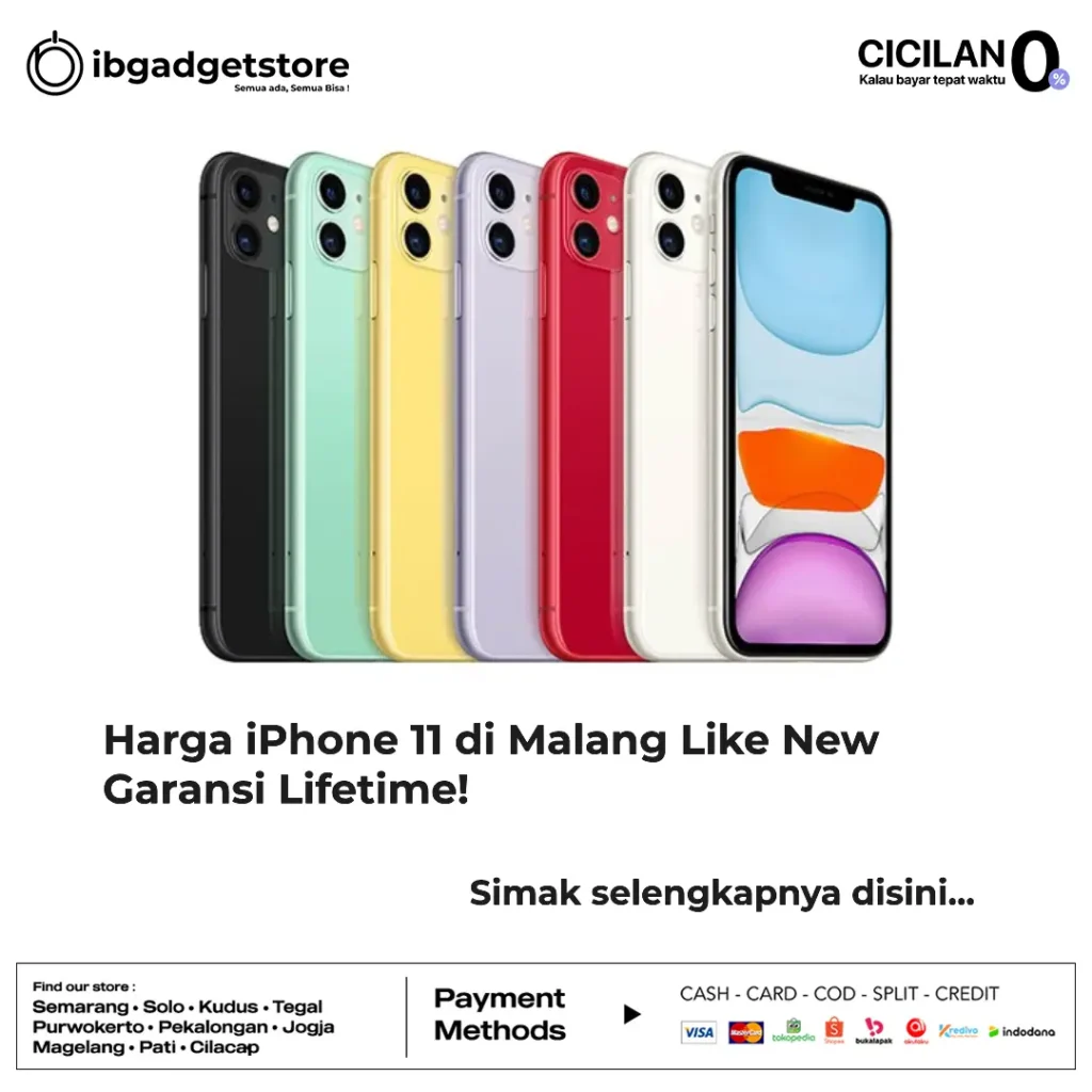 harga iphone 11 di malang