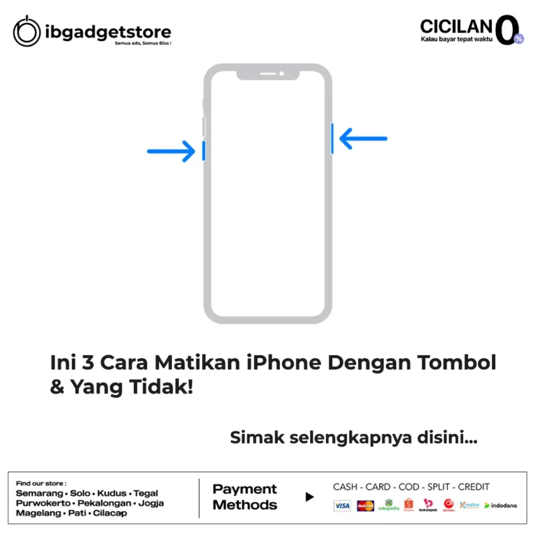 cara matikan iphone