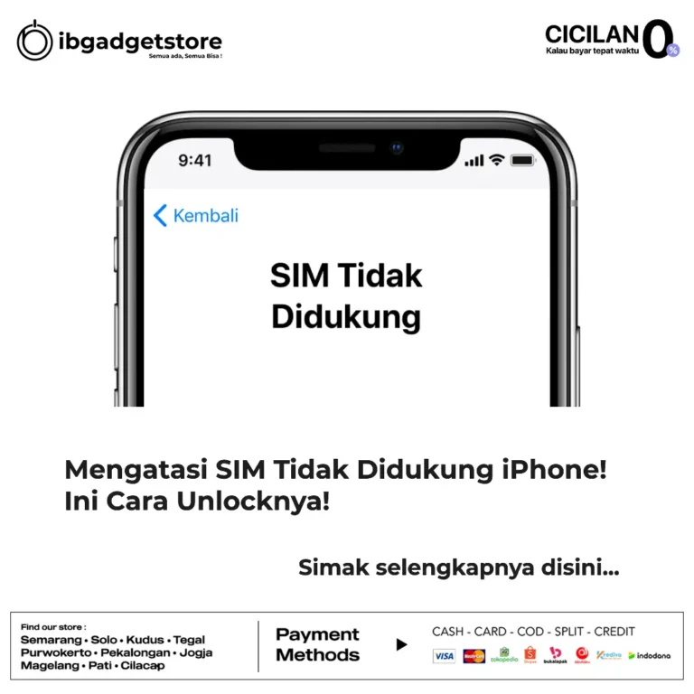 sim tidak didukung iphone