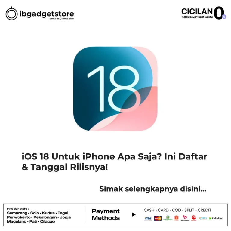 ios 18 untuk iphone apa saja