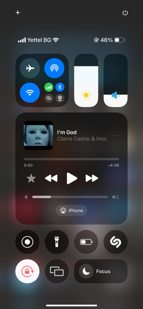 control center ios 18