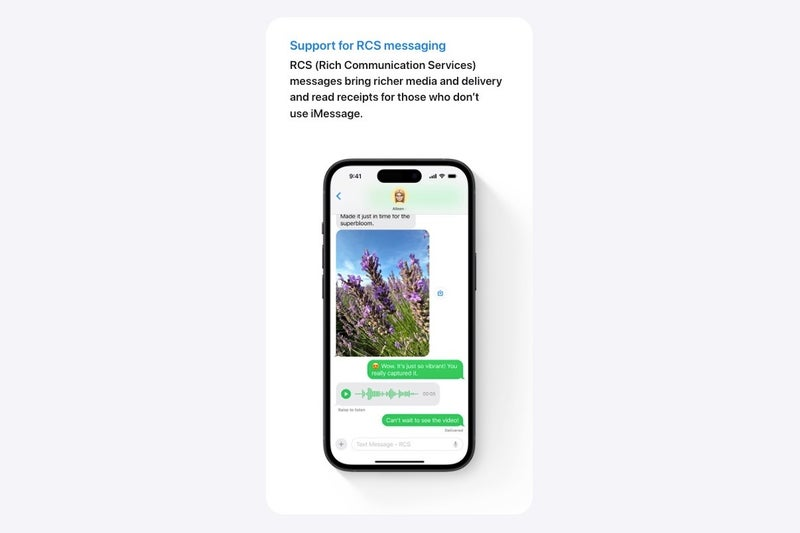 rcs messaging ios 18