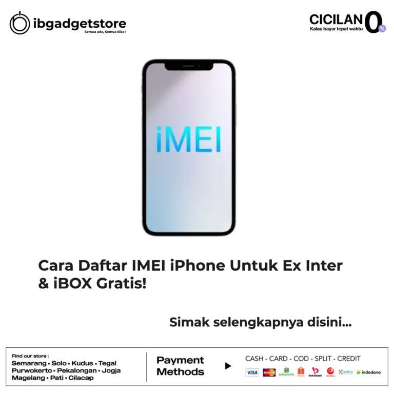 cara daftar imei iphone