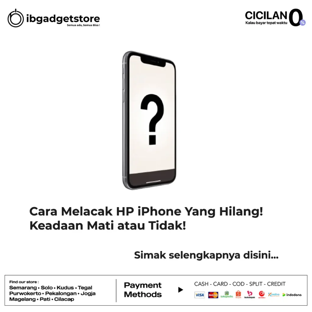 cara melacak hp iphone yang hilang