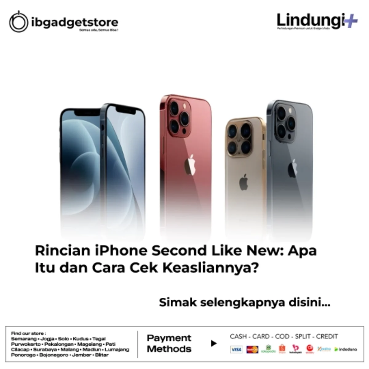 Bandingkan harga iPhone bekas di beberapa sumber untuk mengetahui kisaran harga wajar