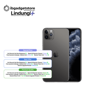 iPhone 11 Pro 64GB 128GB 256GB 500GB 1TB 2TB Second New iBox New GDN New TAM All Operator Murah All Color