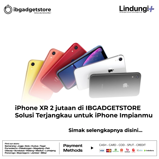 iPhone XR 2 jutaan di IBGADGETSTORE, Solusi Terjangkau untuk iPhone Impianmu