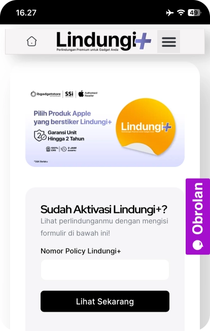 Garansi iPhone Hingga 2 Tahun dengan Lindungi+: Perlindungan Ekstra untuk iPhone Kesayanganmu!