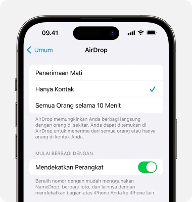 Aktifkan AirDrop