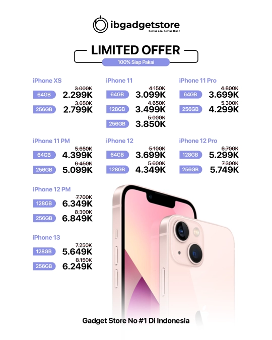 Harga iPhone Terbaru di Solo 2025, Price list harga iPhone terbaru di Solo, harga terbaru iPhone di Solo