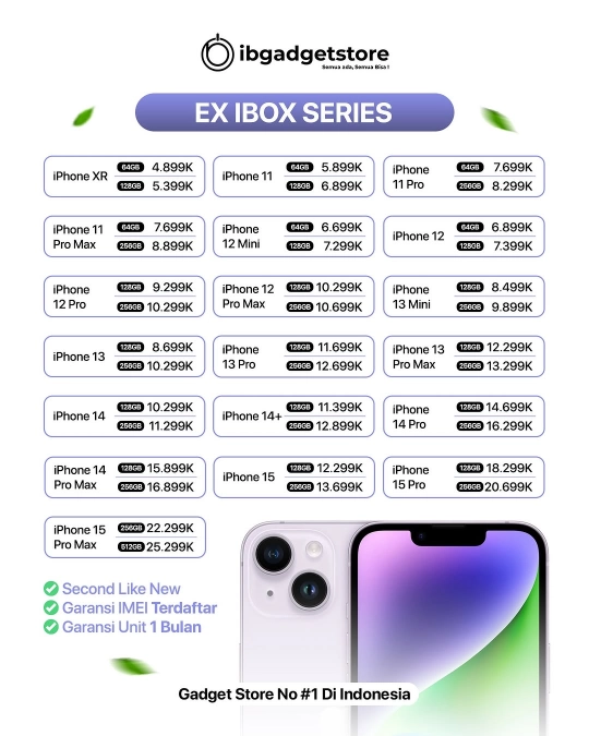 Promo iPhone dan iPhone Murah Ex iBox