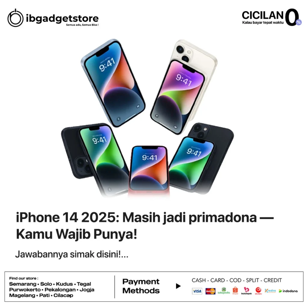 Daftar harga iphone 14 2025 di ibgadgetstore