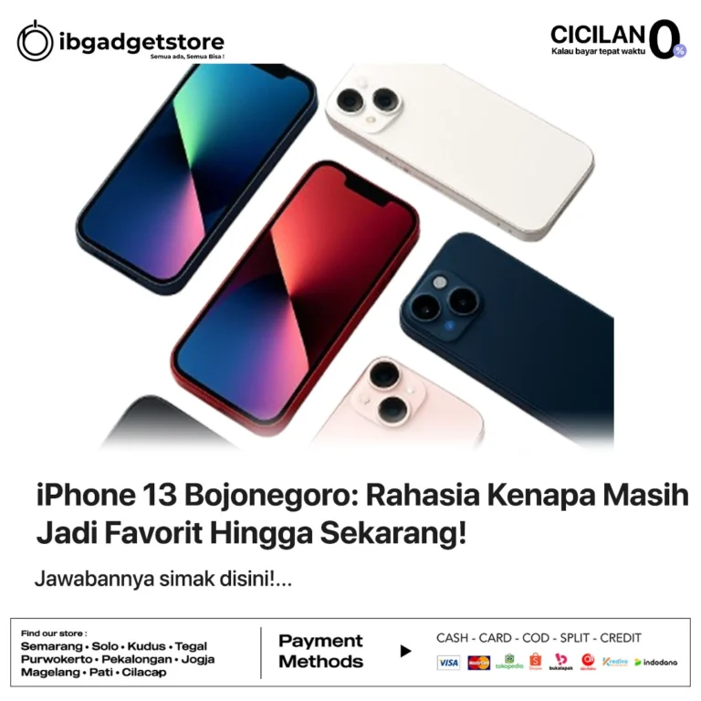 iPhone 13 Bojonegoro: Rahasia Kenapa Masih Jadi Favorit Hingga Sekarang!