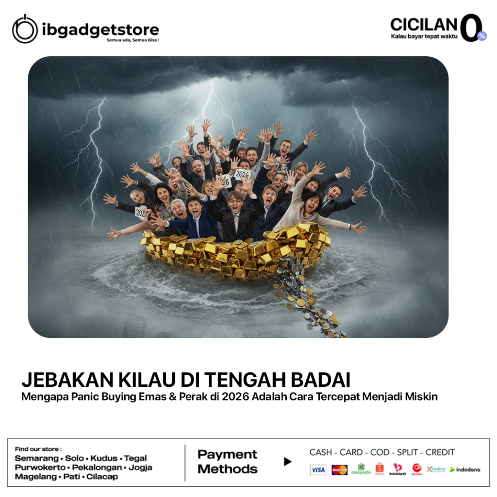 JEBAKAN KILAU DI TENGAH BADAI- Mengapa Panic Buying Emas & Perak di 2026 Adalah Cara Tercepat Menjadi Miskin
