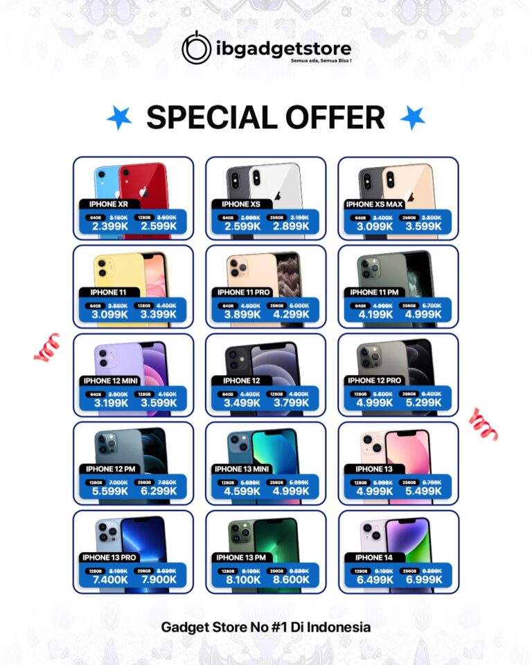 Rayain awal tahun dengan New Year’s Deals dari ibgadgetstore. Harga spesial, pilihan lengkap, da (1)