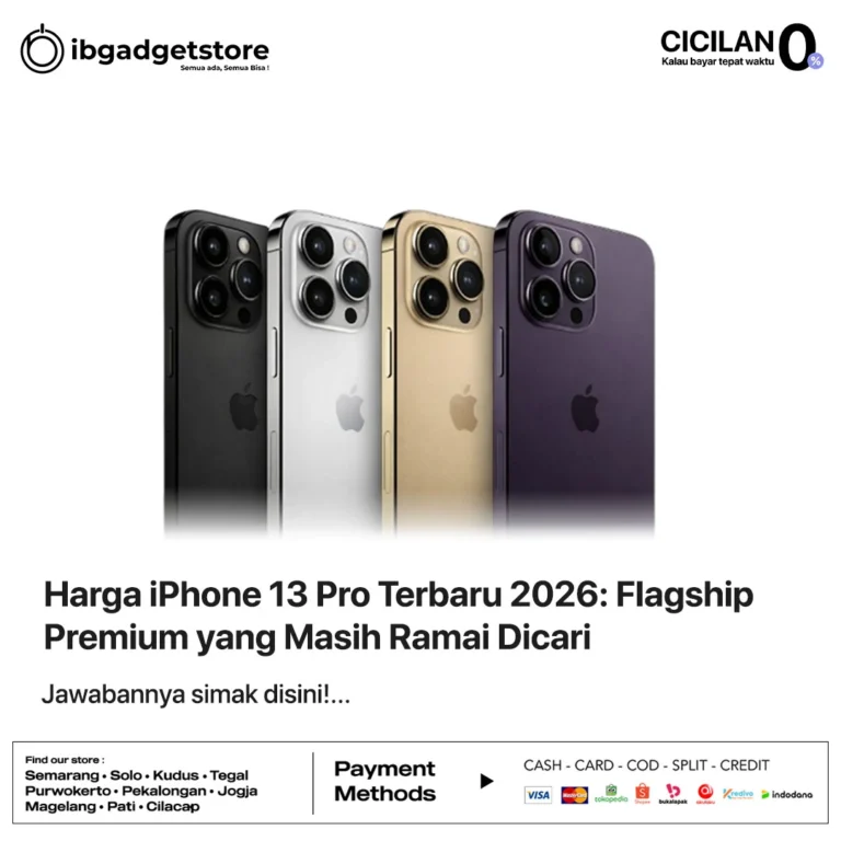 Harga iPhone 13 Pro Terbaru 2026: Flagship Premium yang Masih Ramai Dicari